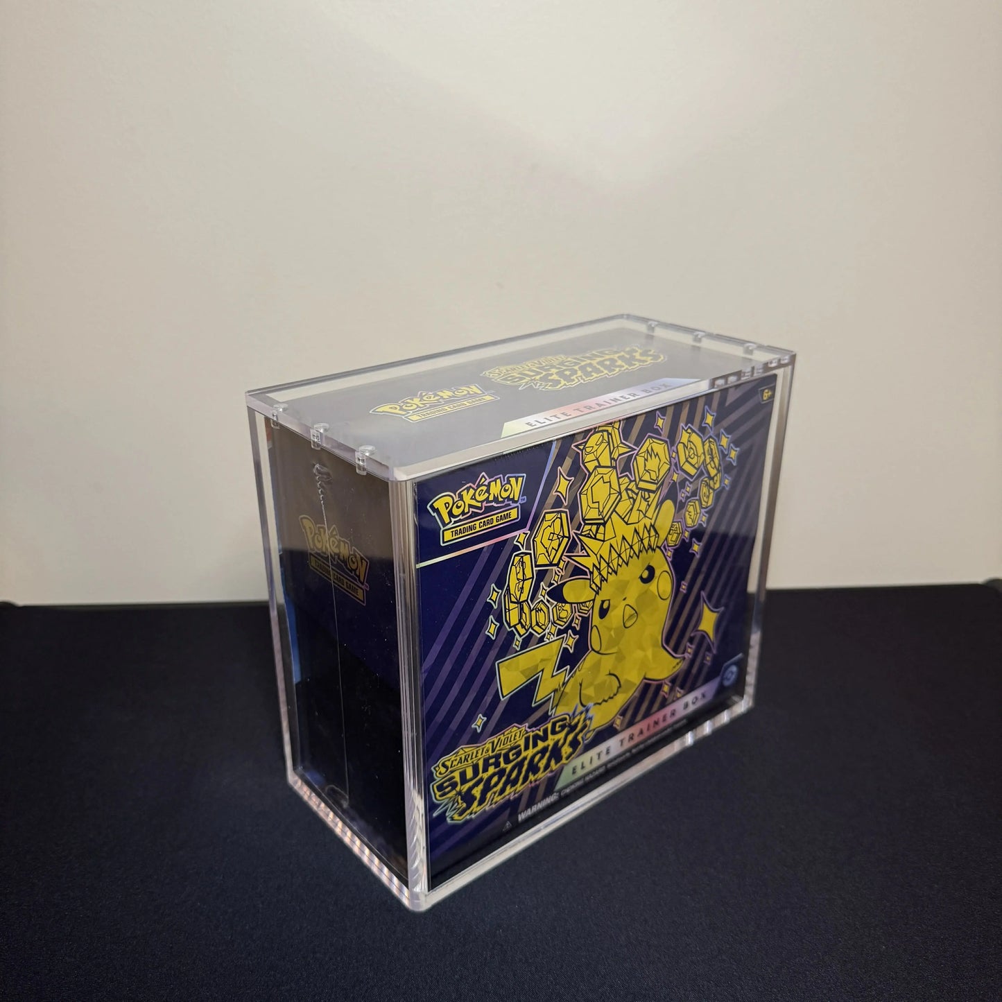 Acrylic Display Case for Pokemon English Elite Trainer Box ETB with Magnetic Lid The Whale Vault