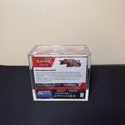 Acrylic Display Case for Pokemon English Booster Box with Magnetic Lid The Whale Vault