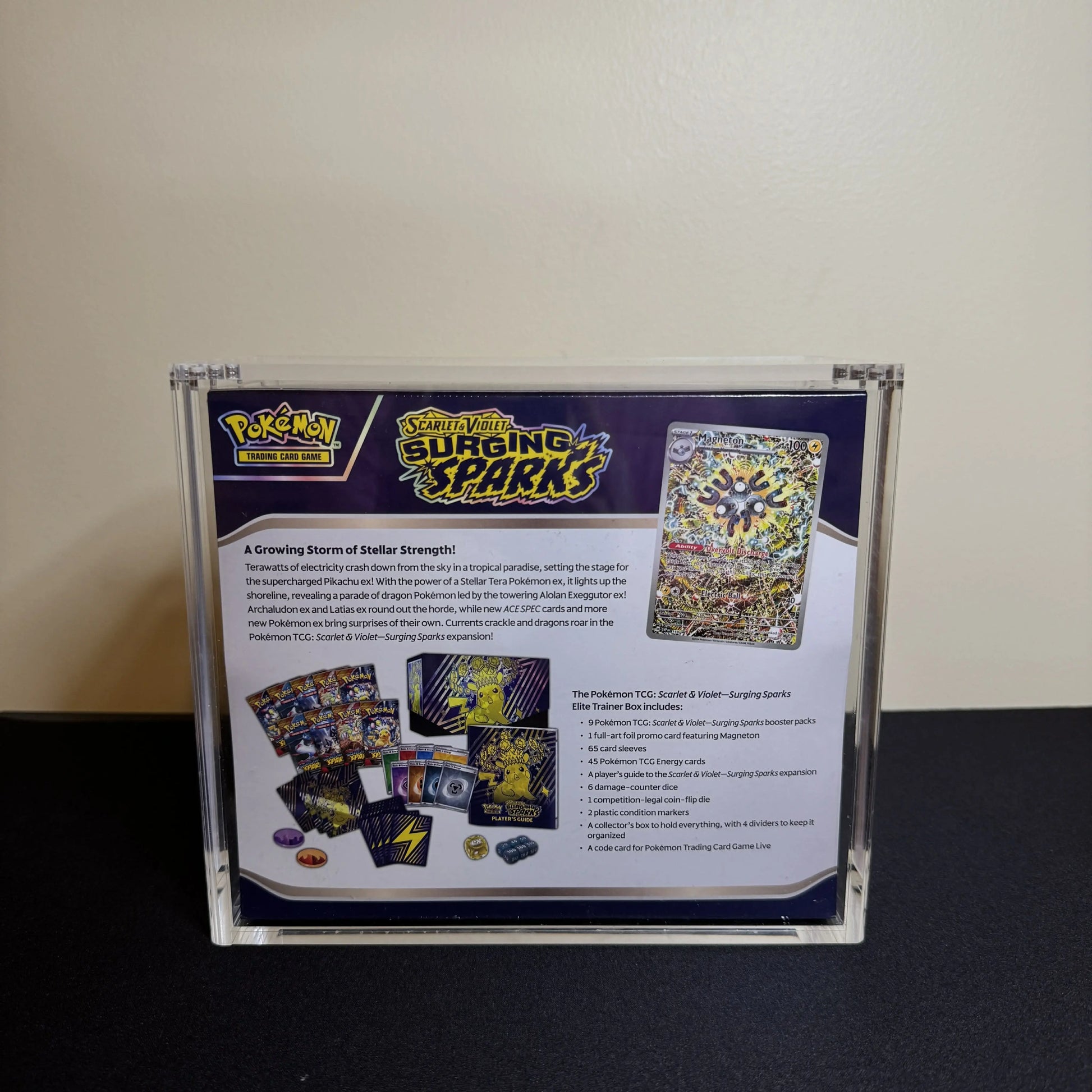 Acrylic Display Case for Pokemon English Elite Trainer Box ETB with Magnetic Lid The Whale Vault