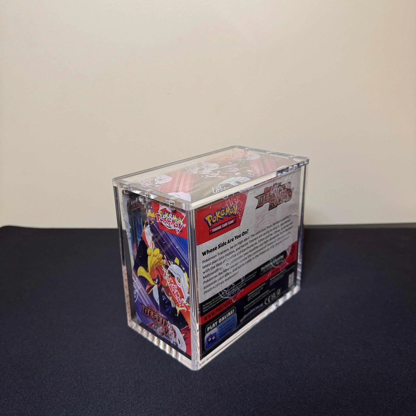 Acrylic Display Case for Pokemon English Booster Box with Magnetic Lid The Whale Vault