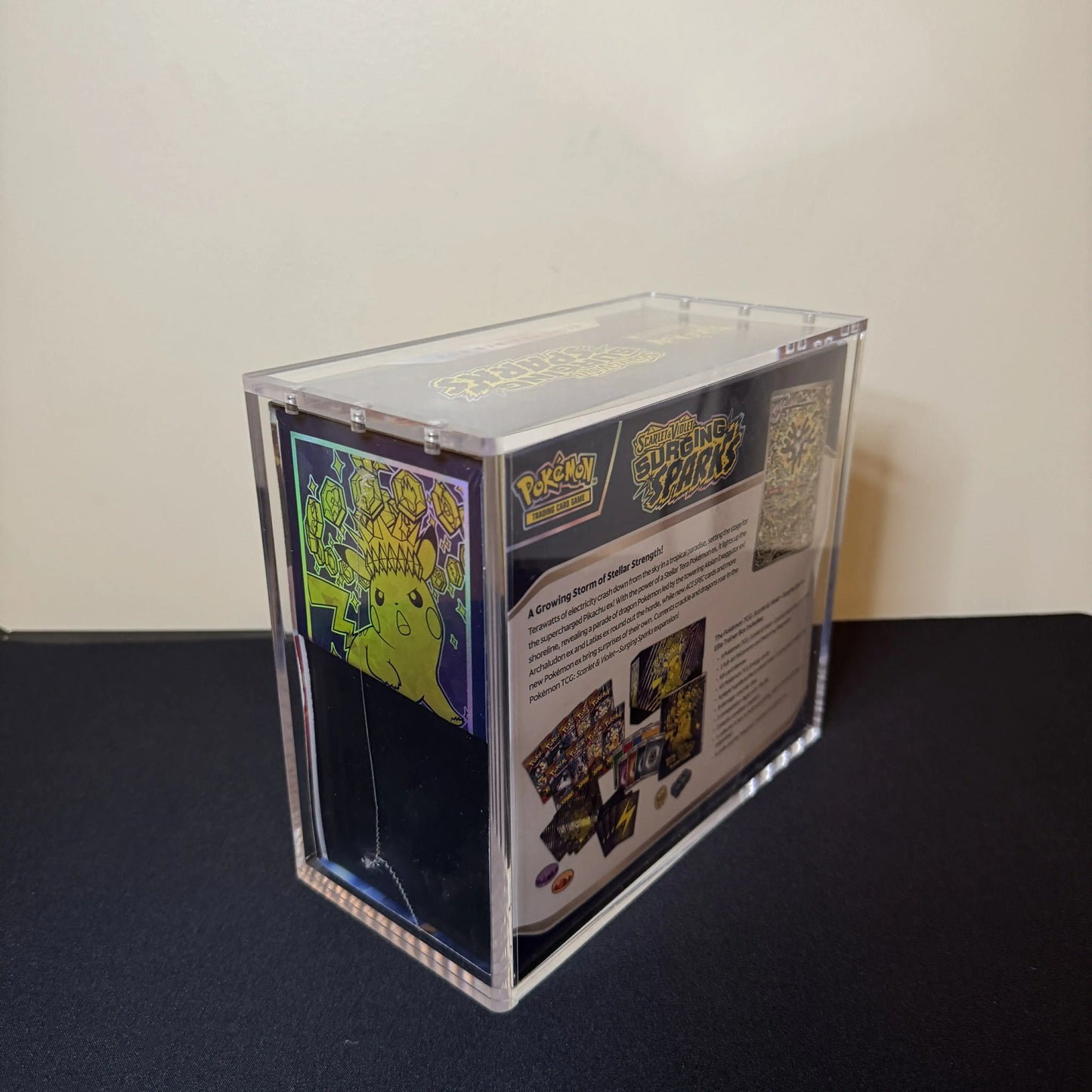Acrylic Display Case for Pokemon English Elite Trainer Box ETB with Magnetic Lid The Whale Vault